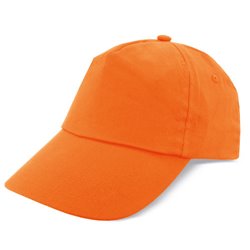 Gorra naranja en algodón peinado de 5 paneles con cierre ajustable de velcro · KoalaRojo, Artículo promocional y personalizado