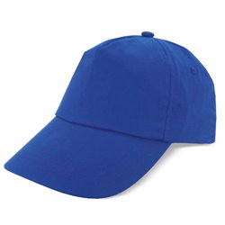 Gorra azul en algodón peinado de 5 paneles con cierre ajustable de velcro · KoalaRojo, Artículo promocional y personalizado