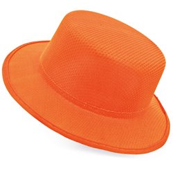 Sombrero ala ancha estilo cordobés naranja en poliéster y plástico · KoalaRojo, Artículo promocional y personalizado