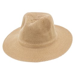 Sombrero explorador en tejido sintético imitación paja color natural · Merchandising promocional de Sombreros · Koala Rojo