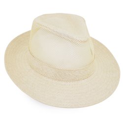 Sombrero de ala ancha años 20 realizado en fibra natural de papel crema · KoalaRojo, Artículo promocional y personalizado