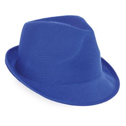 Sombrero de fiestas en azul de poliéster con cinta interior · Merchandising promocional de Textil · Koala Rojo
