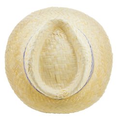 Sombrero fiestas en paja sintética. Vista superior con ejemplo de cinta exterior · KoalaRojo, Artículo promocional y personalizado