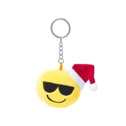 Llavero emoticono de peluche con gafas de sol con gorro de Papa Noel · KoalaRojo, Artículo promocional y personalizado