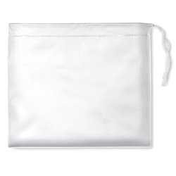 Impermeable blanco de capucha plegable en plástico PVC con funda a juego · KoalaRojo, Artículo promocional y personalizado