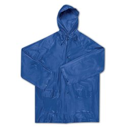Impermeable EVA azul con capucha y bolsillos y bolsa a juego · KoalaRojo, Artículo promocional y personalizado