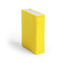 Antiestrés en forma de libro de lomo y portadas en amarillo · KoalaRojo, Artículo promocional y personalizado