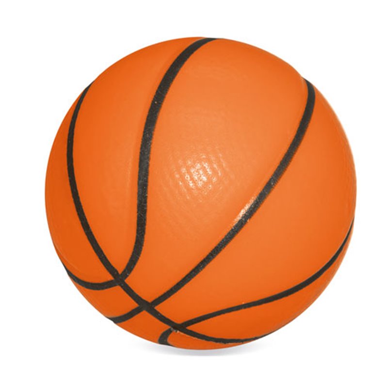 Pelota basket antiestrés con la forma clásica pelota de baloncesto · Koala Rojo, Merchandising promocional y personalizado