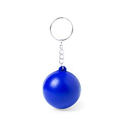 Llavero pelota antiestrés azul de suave cuerpo con anilla y cadenita · KoalaRojo, Artículo promocional y personalizado