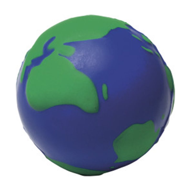 Antiestrés en forma globo del mundo o planeta tierra de 62mm · Koala Rojo, Merchandising promocional y personalizado