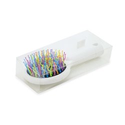 Cepillo multicolor original en plástico blanco con púas de colores · KoalaRojo, Artículo promocional y personalizado