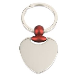 Llavero corazón metálico con pieza roja que permite el balanceo del corazón · Merchandising promocional de Herramientas y motor · Koala Rojo