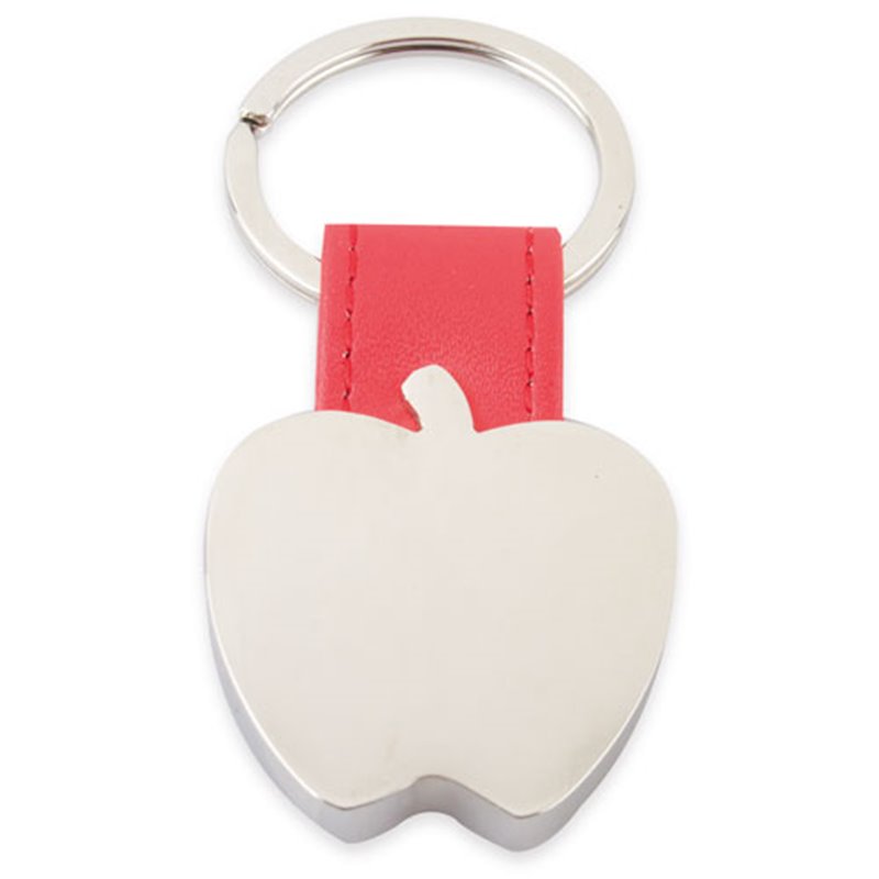 Llavero manzana metálica con pieza roja que permite movimiento de balanceo · Koala Rojo, Merchandising promocional y personalizado