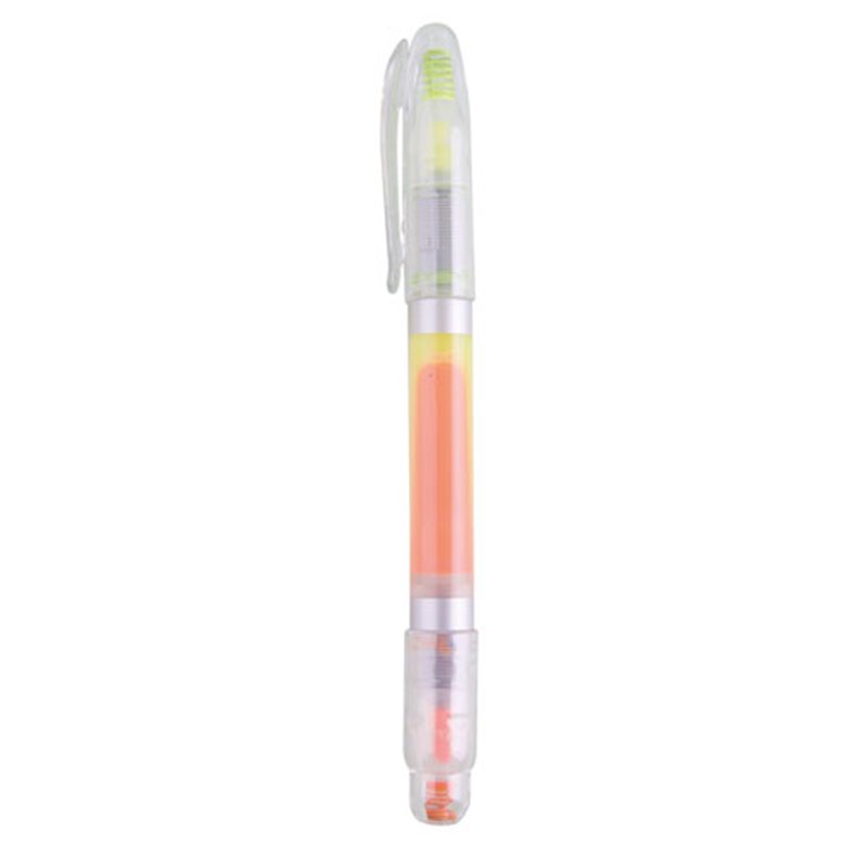 Marcador fluorescente doble de 2 colores, amarillo y naranja fluorescente · Koala Rojo, Merchandising promocional y personalizado