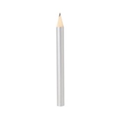 Mini lápiz plateado de madera con acabado metalizado color plata · Merchandising promocional de Lápices y portaminas · Koala Rojo