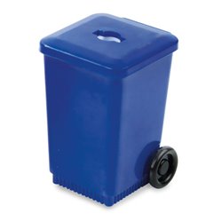 Sacapuntas contenedor de reciclaje azul papel y cartón con sacapuntas en la tapa · KoalaRojo, Artículo promocional y personalizado