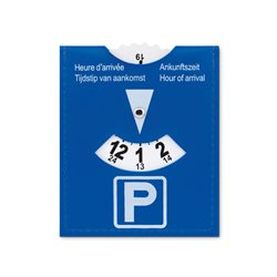 Tarjeta de aparcamiento en PVC con indicador de hora de llegada · Merchandising promocional de Vehículos y motor · Koala Rojo