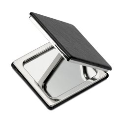 Espejo doble cuadrado con cierre magnético y tapa en negro · KoalaRojo, Artículo promocional y personalizado
