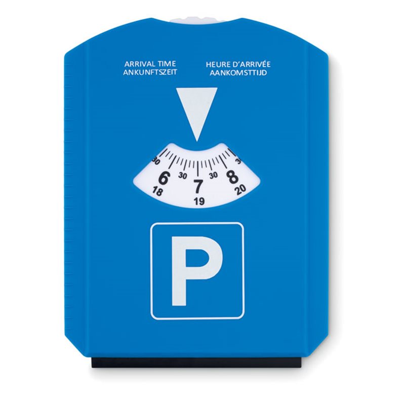 Rascador de hielo y tarjeta aparcamiento con indicador de hora de llegada · Koala Rojo, Merchandising promocional y personalizado