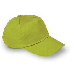 Gorra de 5 paneles verde lima tipo béisbol en algodón con cierre de plástico · KoalaRojo, Artículo promocional y personalizado