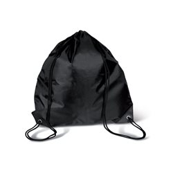 Bolsa mochila de cuerdas en poliéster negro con esquinas reforzadas en negro · KoalaRojo, Artículo promocional y personalizado