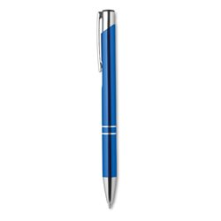 Bolígrafo de aluminio azul acabado anodizado con detalles cromados · KoalaRojo, Artículo promocional y personalizado