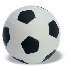 Pelota de fútbol anti estrés en PU con forma de balón clásico de fútbol