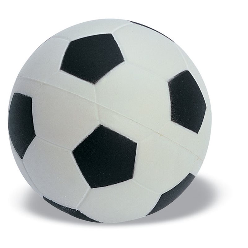 Balón de fútbol antiestrés con forma de pelota de fútbol clásica en blanco y negro