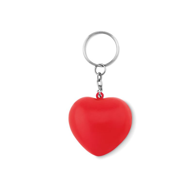 Llavero antiestrés de PU en forma de corazón rojo · Koala Rojo, Merchandising promocional y personalizado