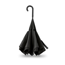 Paraguas reversible antiviento de doble capa en PET negro y fibra de vidrio negro · KoalaRojo, Artículo promocional y personalizado