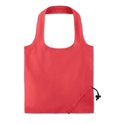 Bolsa de la compra plegable en algodón rojo con asas cortas y cierre cordón · KoalaRojo, Artículo promocional y personalizado