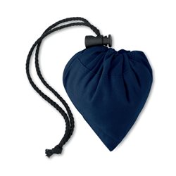 Bolsa plegable de compra en algodón azul oscuro con asas cortas y cierre cordón · KoalaRojo, Artículo promocional y personalizado