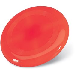 Disco volador o frisbee de 23cm en plástico rojo