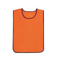 Chaleco deportivo naranja con correas elásticas laterales y refuerzo en sisas y cuello · KoalaRojo, Artículo promocional y personalizado