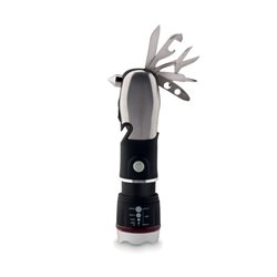 Linterna multiusos con martillo de emergencia cutter y 9 herramientas · Merchandising promocional de Herramientas y motor · Koala Rojo