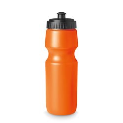 Bidón deportivo cierre antifugas y boquilla en plástico naranja 700ml