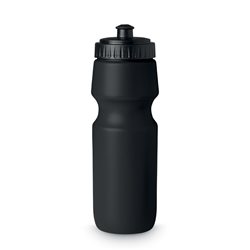 Bidón deportivo cierre antifugas y boquilla en plástico negro 700ml