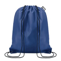 Bolsa de cuerdas RPET, plástico reciclado, en azul oscuro con cordones negros · KoalaRojo, Artículo promocional y personalizado