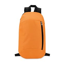 Mochila alargada en naranja con bolsillo vertical de cremallera y trasera acolchada · KoalaRojo, Artículo promocional y personalizado
