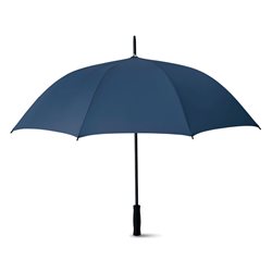 Paraguas automático azul oscuro con mango goma eva y puntas metálicas en negro    · KoalaRojo, Artículo promocional y personalizado