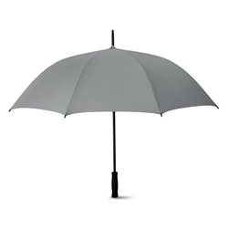Paraguas automático gris con mango goma eva y puntas metálicas en negro    · KoalaRojo, Artículo promocional y personalizado