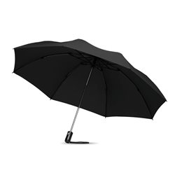 Paraguas plegable reversible negro anti viento y automático con varillas en fibra de vidrio · KoalaRojo, Artículo promocional y personalizado
