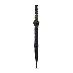 Paraguas antiviento con estructura fibra de vidrio verde y ribete a juego en paneles · KoalaRojo, Artículo promocional y personalizado