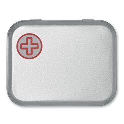Caja metálica estaño con kit de primeros auxilios · KoalaRojo, Artículo promocional y personalizado