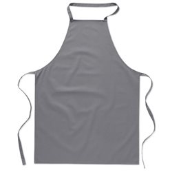 Delantal peto de cocina gris en algodón con cinta para cuello y espalda · KoalaRojo, Artículo promocional y personalizado