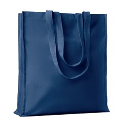 Bolsa de la compra en algodón azul oscuro 140gr/m2 con asas largas reforzadas · KoalaRojo, Artículo promocional y personalizado