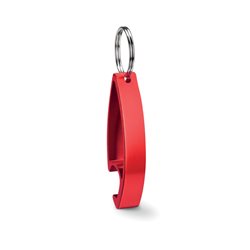Llavero abridor en aluminio brillante en rojo · Merchandising promocional de Llaveros y chapas · Koala Rojo