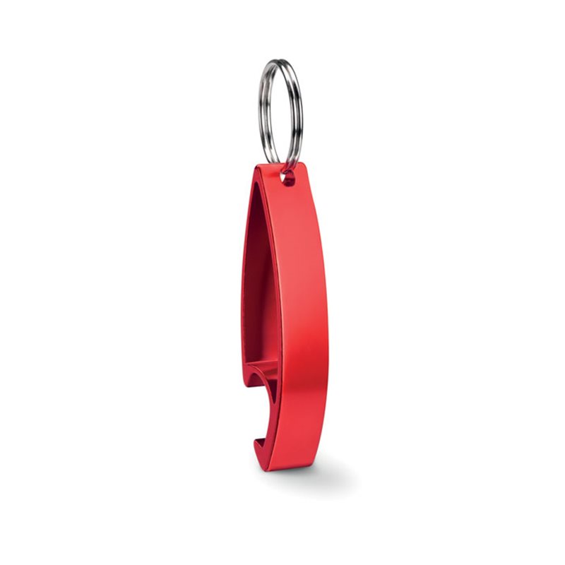 Llavero abridor en aluminio brillante en rojo · Koala Rojo, Merchandising promocional y personalizado
