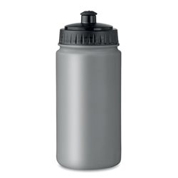 Bidón deportivo 500ml en gris y boquilla negro fabricado en PE libre de BPA · KoalaRojo, Artículo promocional y personalizado