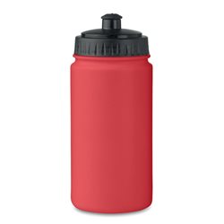 Bidón deportivo 500ml en rojo y boquilla negro fabricado en PE libre de BPA · Merchandising promocional de Botellas y termos · Koala Rojo